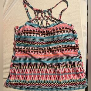 Catalina Multi Color Tankini Top *Size 2X*